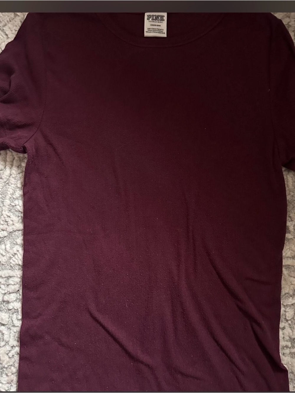 Victoria secret pink purple ribbed top